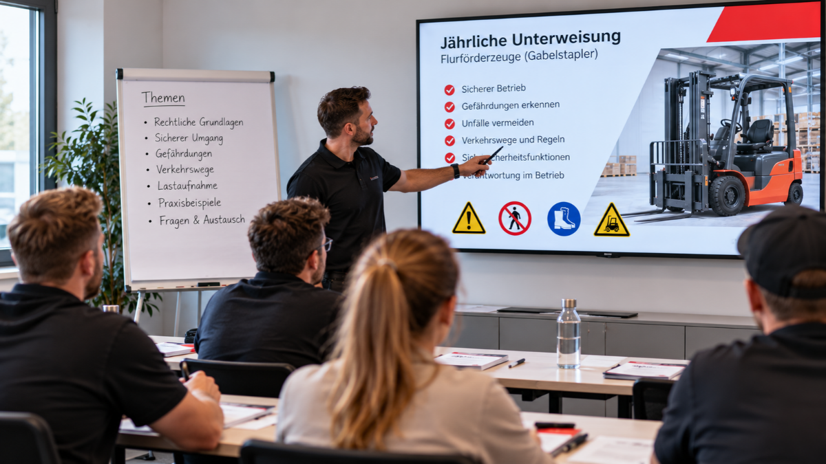 Jährliche Unterweisung Flurförderzeuge – Bild 1
