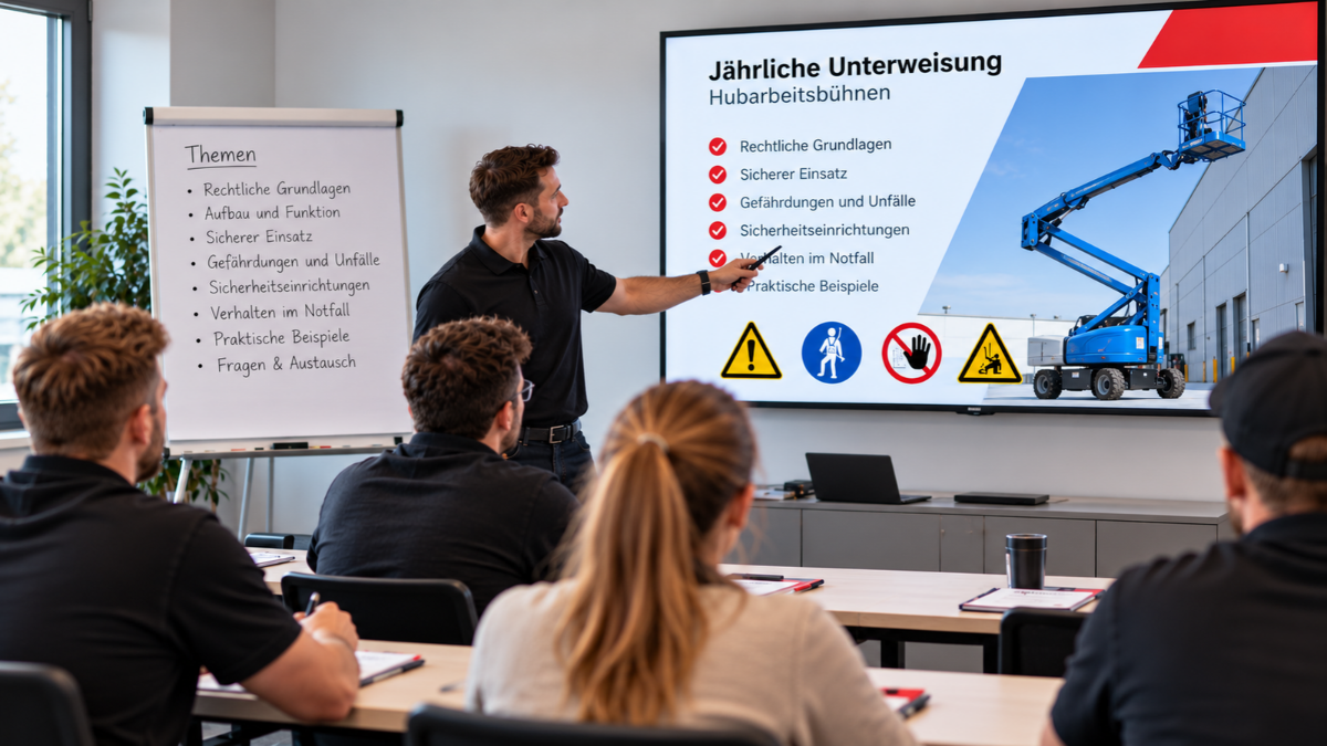 Jährliche Unterweisung Hebebühne – Bild 1