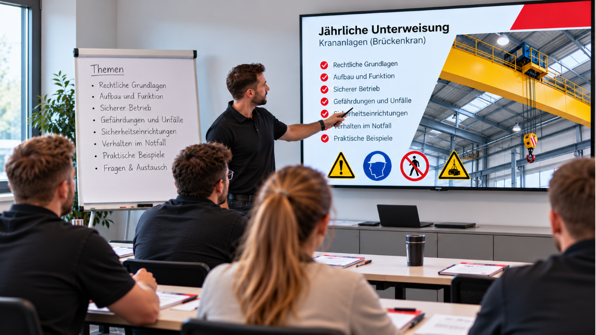 Jährliche Unterweisung Kran – Bild 1