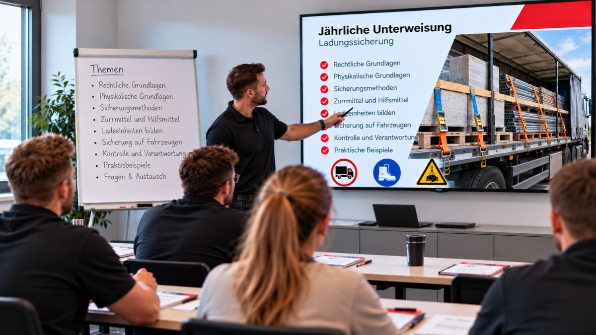Jährliche Unterweisung Ladungssicherung – Bild 1