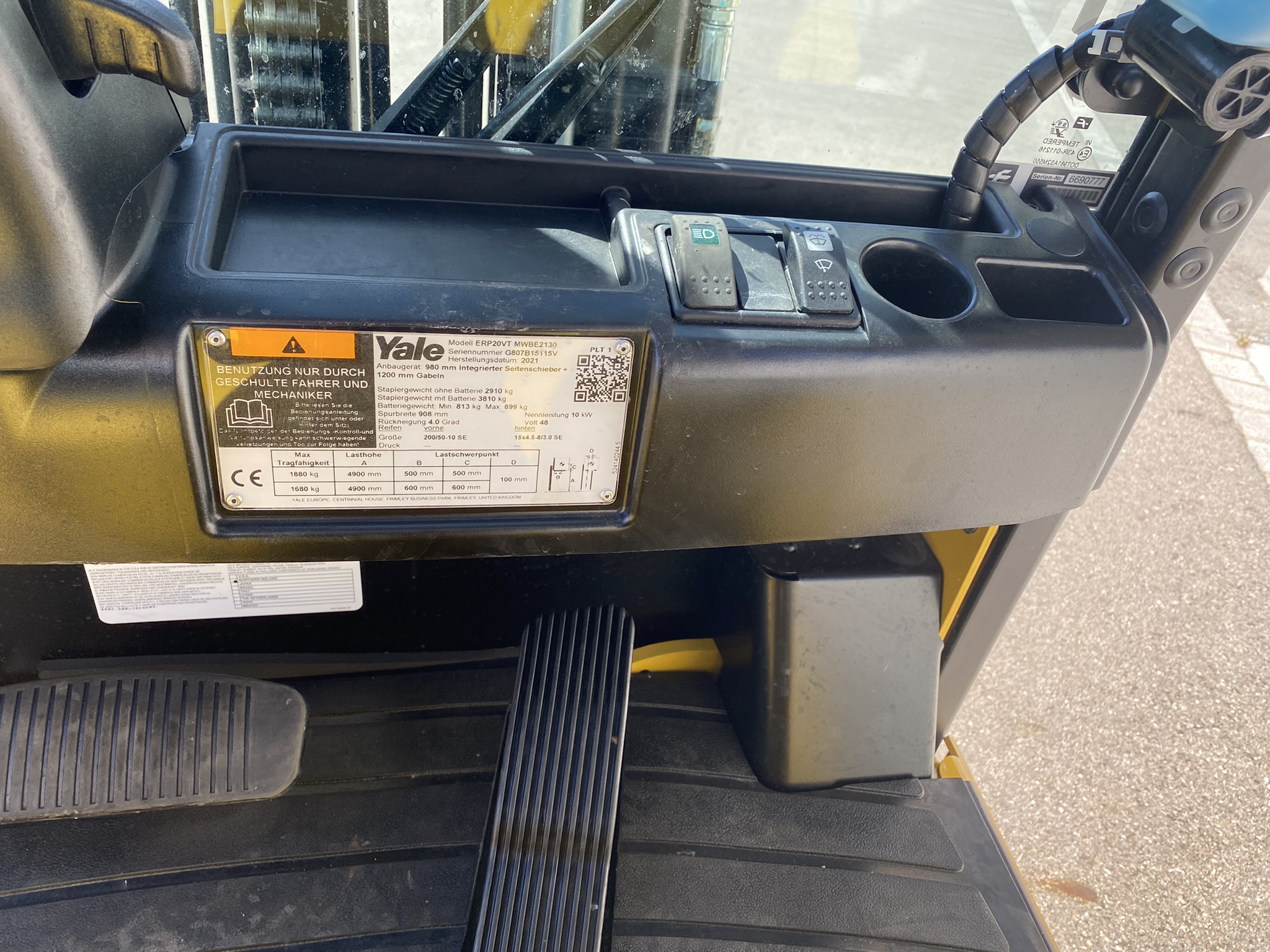 Yale ERP20VTLWB Elektro 3 Rad-Stapler – Nr. G009125 – Bild 7