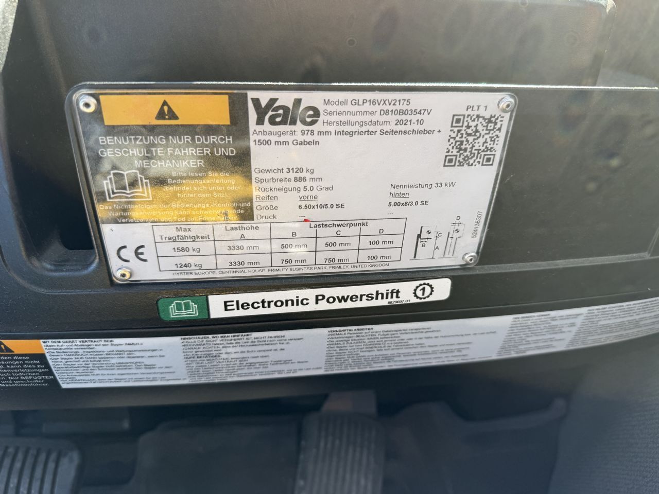 Yale GLP16VX Treibgasstapler – Nr. G009331 – Bild 6