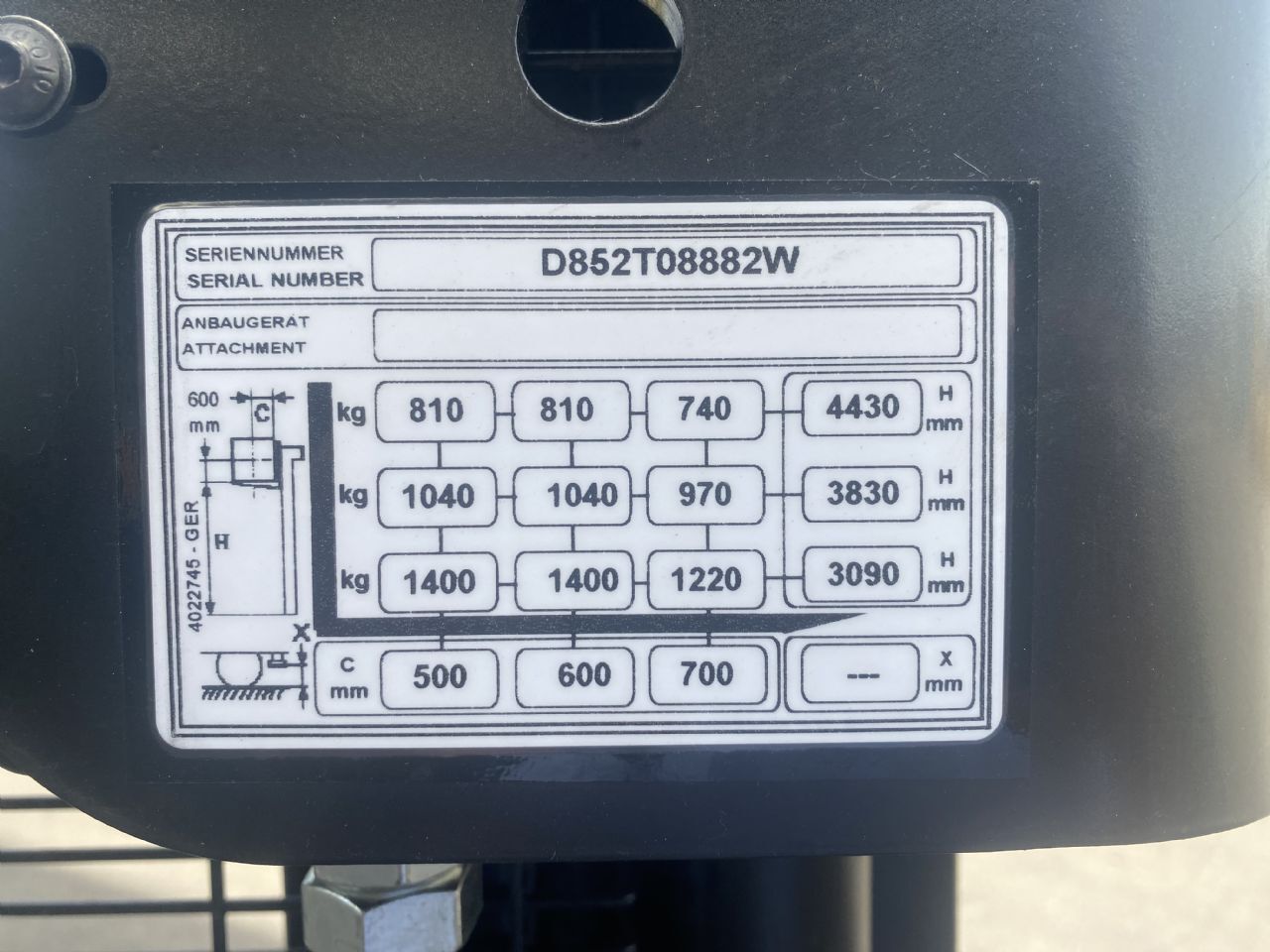 Yale MS14AC Hochhubwagen – Nr. G009463 – Bild 6