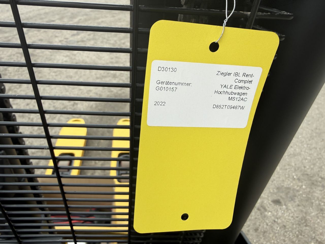 Yale MS12AC Hochhubwagen – Nr. G010157 – Bild 7